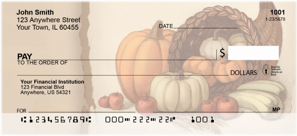 Fall Harvest Personal Checks