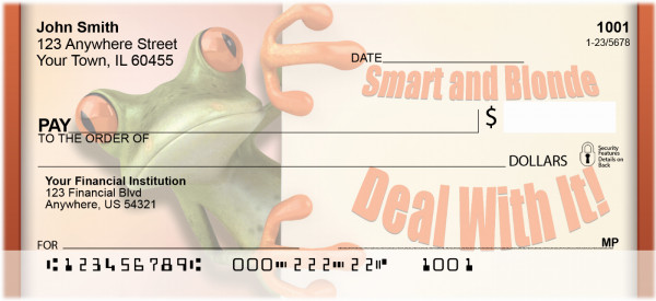 Smart And Blonde Personal Checks