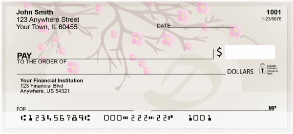 Cherry Blossom Serenity - D Personal Checks | QBJ-62