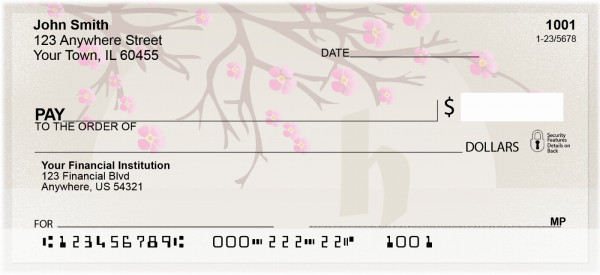 Cherry Blossom Serenity - H Personal Checks | QBJ-66