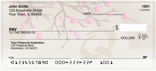 Cherry Blossom Serenity - Q Personal Checks | QBJ-75