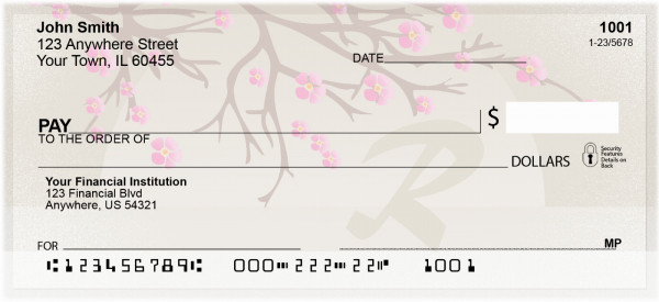 Cherry Blossom Serenity - R Personal Checks | QBJ-76