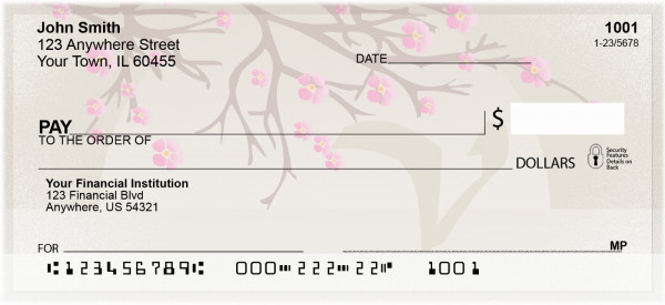 Cherry Blossom Serenity - V Personal Checks | QBJ-80