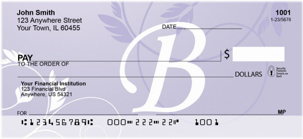 Purple Prosperity -B Personal Checks | QBK-82