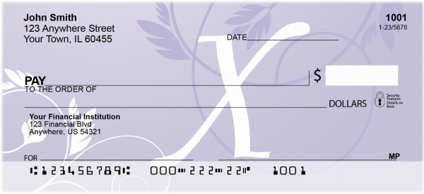 Purple Prosperity -X Personal Checks | QBL-05