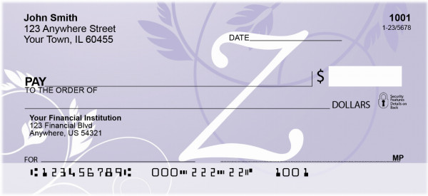 Purple Prosperity -Z Personal Checks | QBL-07