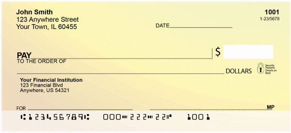 Glowing Warmth Personal Checks