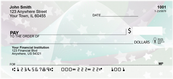 Wrapped In Stars Personal Checks