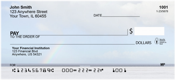 Rainbows Everywhere Personal Checks | QBP-60