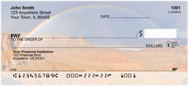 Scenic Rainbows Personal Checks | QBP-61