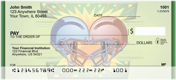 Football Helmets Personal Checks | QBQ-12