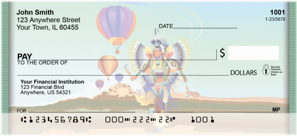 Balloons And Natives Personal Checks | QBQ-35