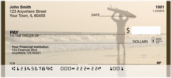 Surfing At Sundown Personal Checks | QBQ-51