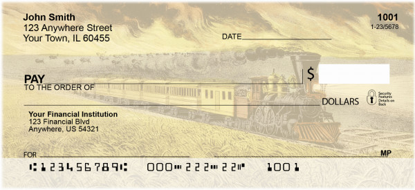 Prairie Fires Of The Great West Personal Checks
