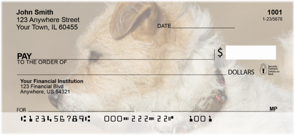 Fox Terrier Personal Checks