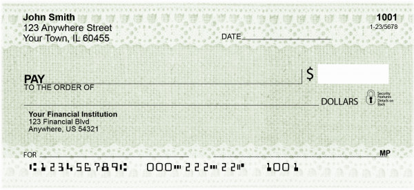 Linen And Lace Personal Checks