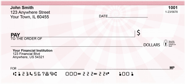 Pink Perspective Personal Checks