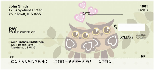 Two Wise Owls Personal Checks