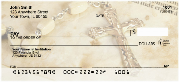 Catholic Symbols Of Faith Personal Checks