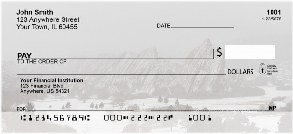 Wintered Foothills Personal Checks