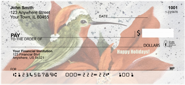 Hummingbird Holidays Personal Checks | XMS-44