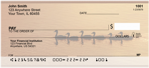 Ducks on a Golden Pond Personal Checks | ZANI-65