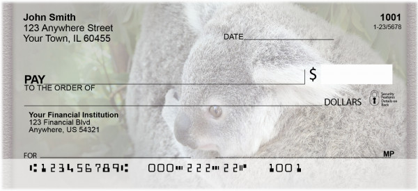 Kuddly Koala Personal Checks | ZANJ-37