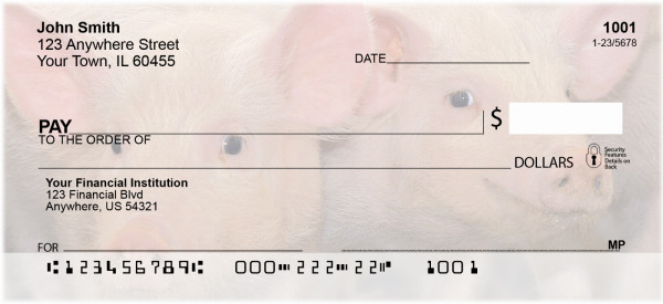 Pigs Personal Checks | ZANJ-58