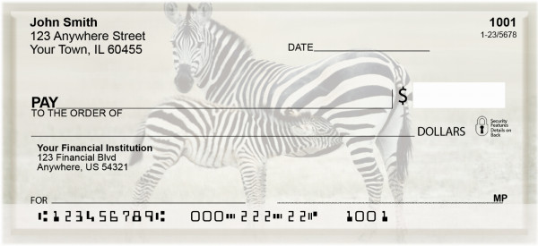 Zebra &amp; Babies Personal Checks