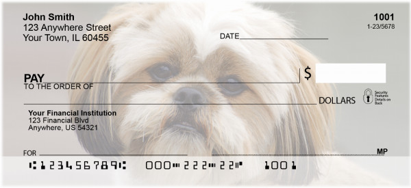 Lhasa Apso Puppy Personal Checks | ZDOG-35