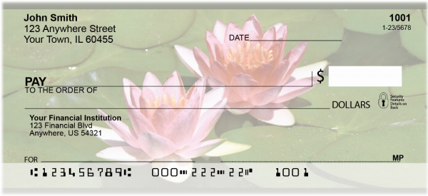 Water Lilies Personal Checks