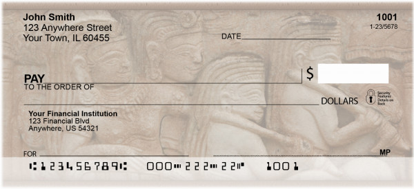 Carvings From Around The World Personal Checks | ZGEO-69
