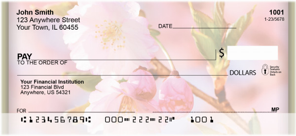 Cherry Blossoms Personal Checks | ZNAT-19