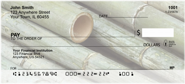 Green Bamboo Personal Checks | ZNAT-36