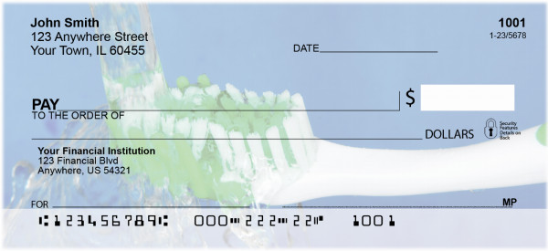 Clean Mouth In Green Personal Checks