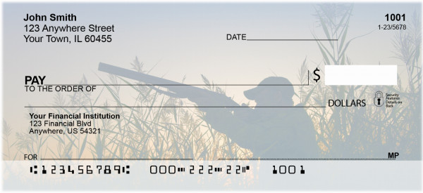 Hunting At Sunset Personal Checks | ZPRO-37
