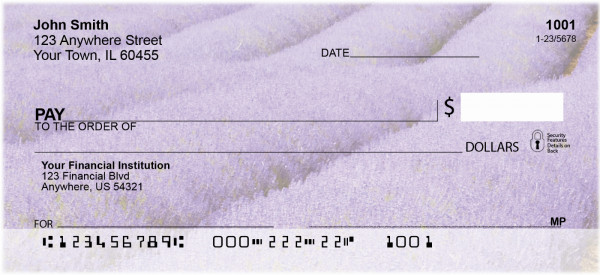 Fields Of Lavender Personal Checks | ZSCE-16