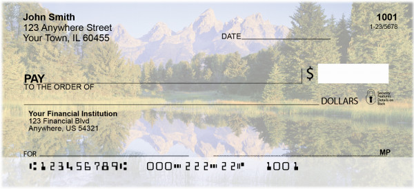 Pristine Mountain Lakes Personal Checks | ZSCE-77