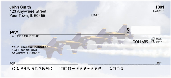 Navy Stunt Planes Personal Checks | ZTRA-30