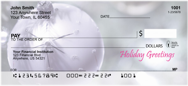 Holiday Greetings Personal Checks | ZXMS-43